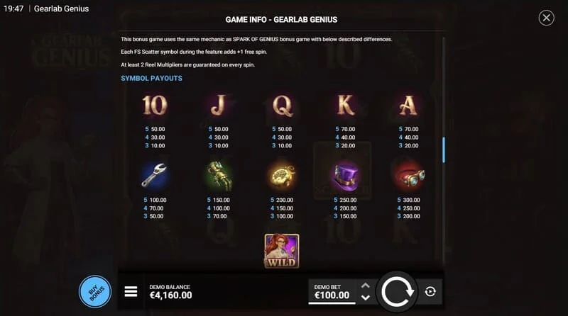 Gearlab Genius - Synced Reels sameining með eins táknum