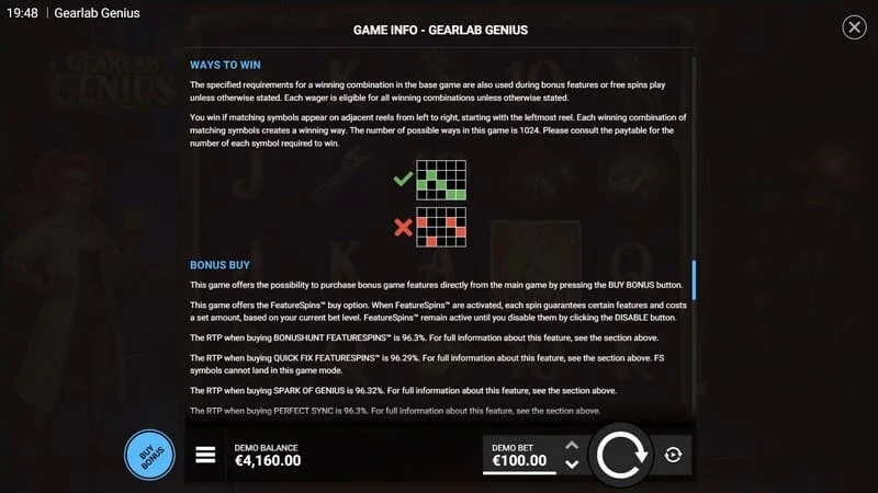 Gearlab Genius - Super Reel dálkur úr Wild táknum